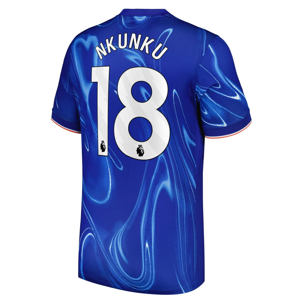 Christopher Nkunku Chelsea 2024/25 Home Player Soccer Shirt - Blue