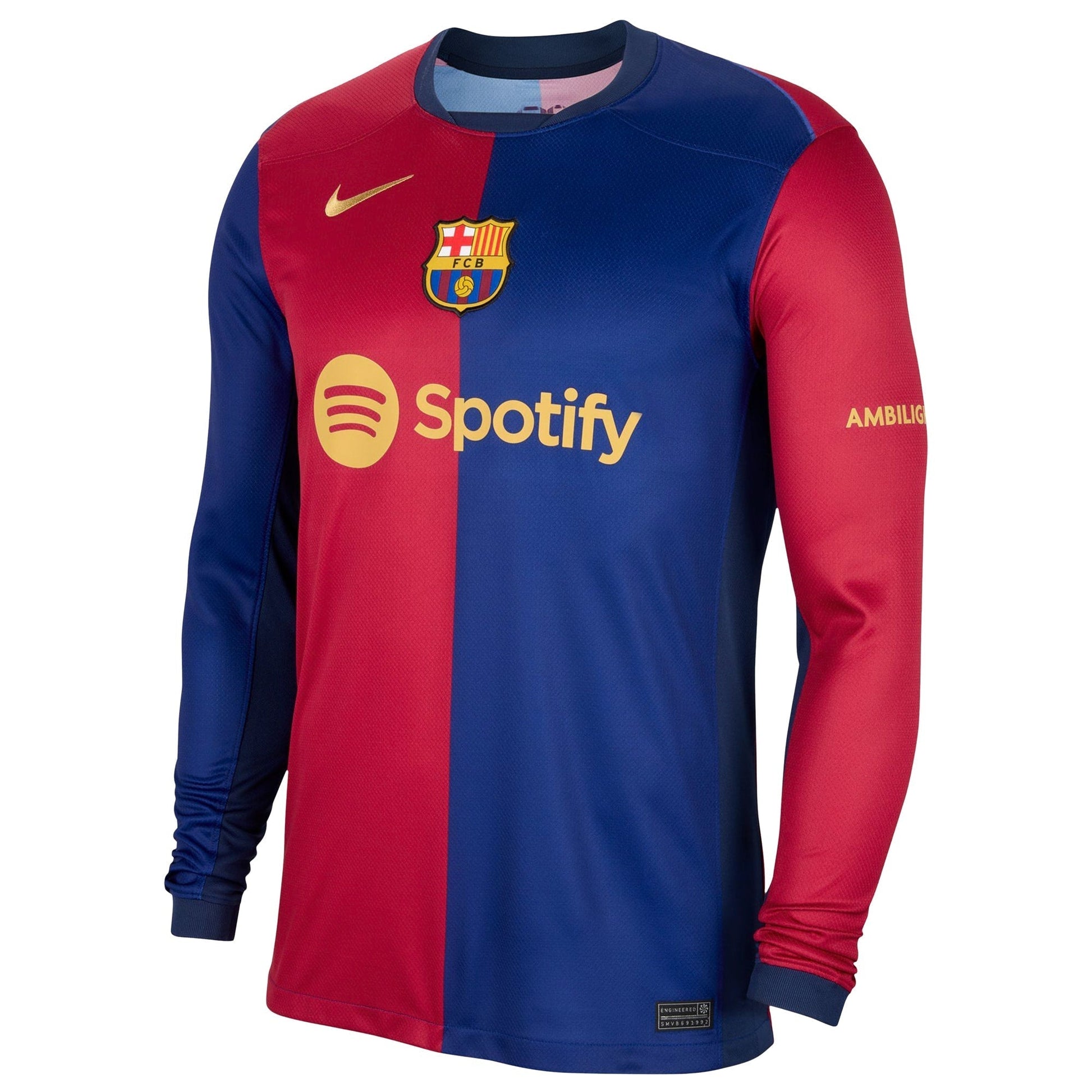 Pedri Barcelona 2024/25 Home Long Sleeve Player Soccer Shirt - Royal