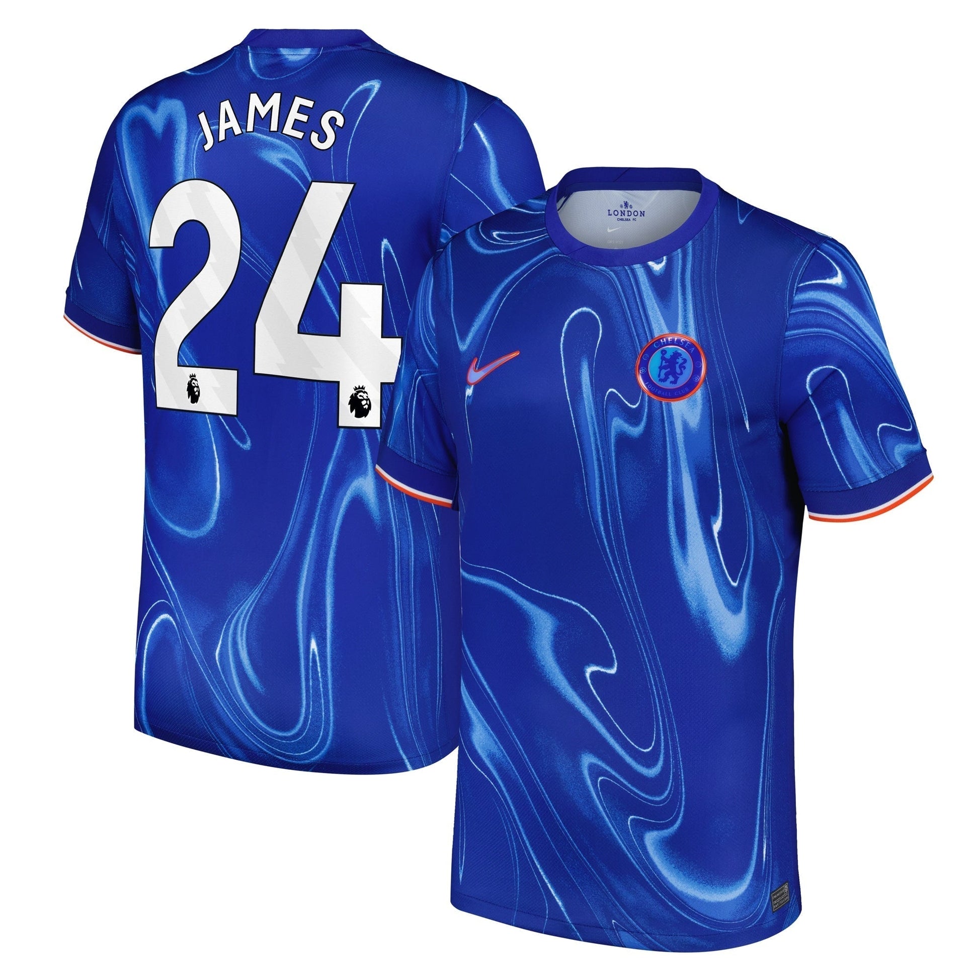 Reece James Chelsea 2024/25 Home Player Soccer Shirt - Blue