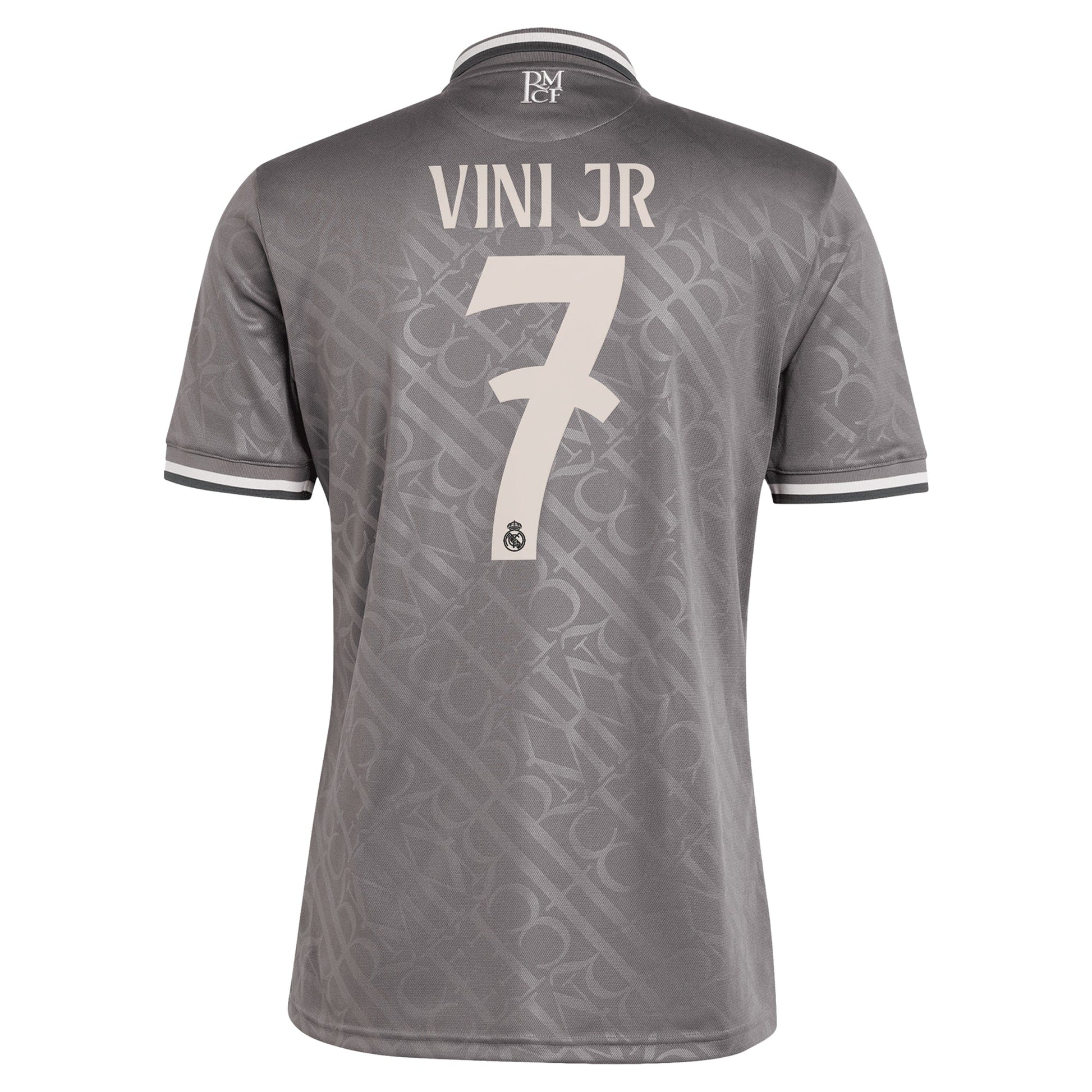 Vini Jr. Real Madrid 2024/25 Third Player Soccer Shirt - Charcoal