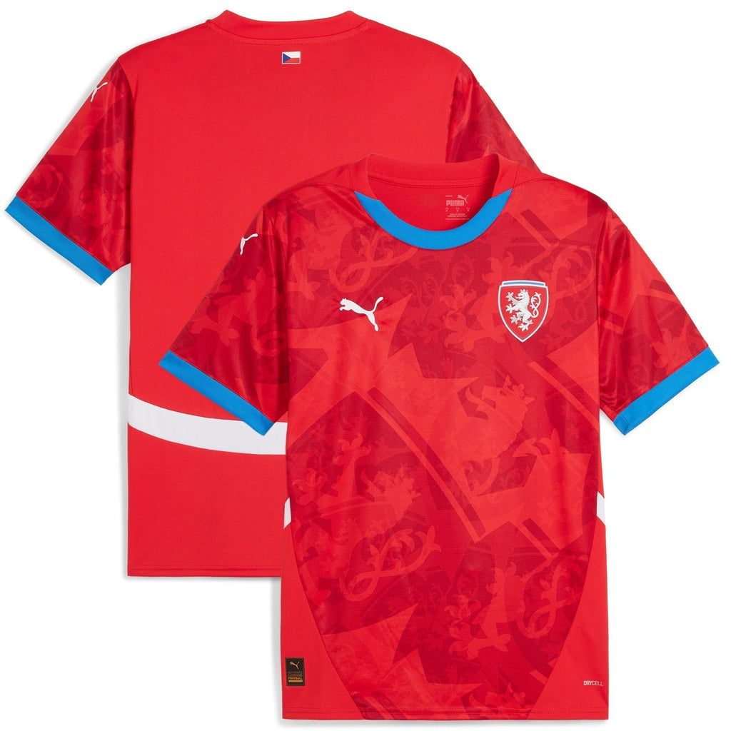 Czech Republic Home Shirt 2024 Custom Soccer Shirt - Red