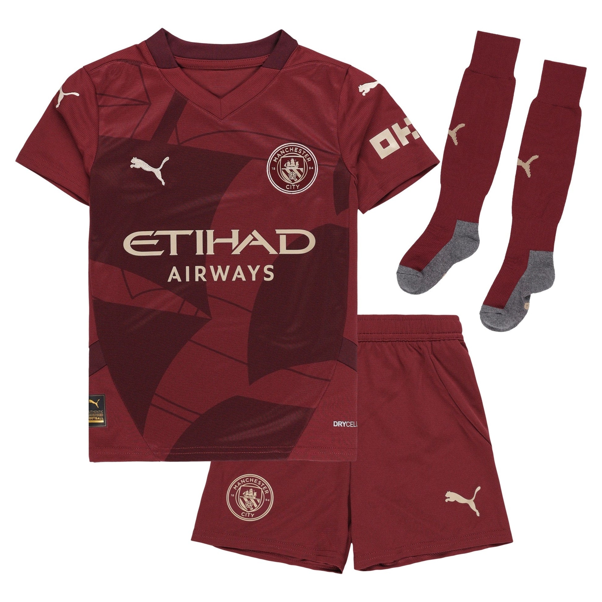 Manchester City Third Minikit 2024-25 Custom Soccer Shirt Kids