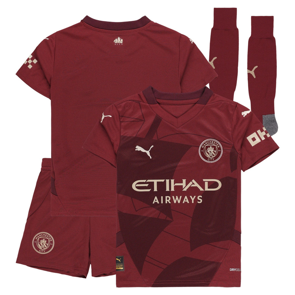 Manchester City Third Minikit 2024-25 Custom Soccer Shirt Kids