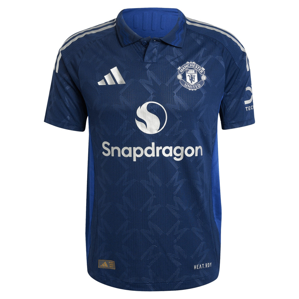 Manchester United EPL Away Shirt 2024-25 with Garnacho 17 printing Soccer Shirt - Blue