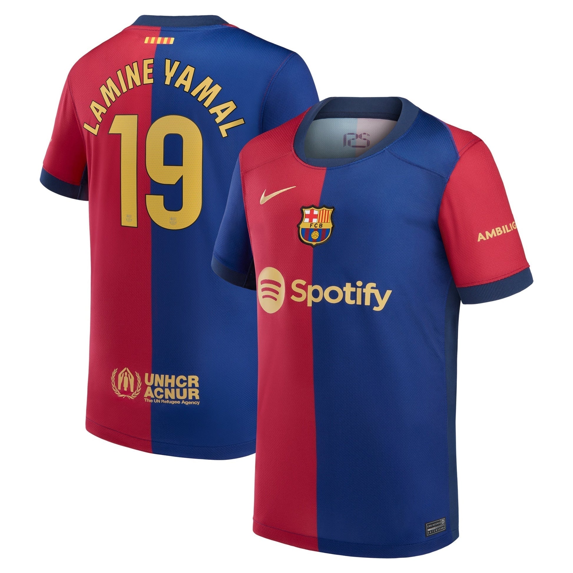 Lamine Yamal Barcelona 2024/25 Home Player Soccer Shirt - Royal