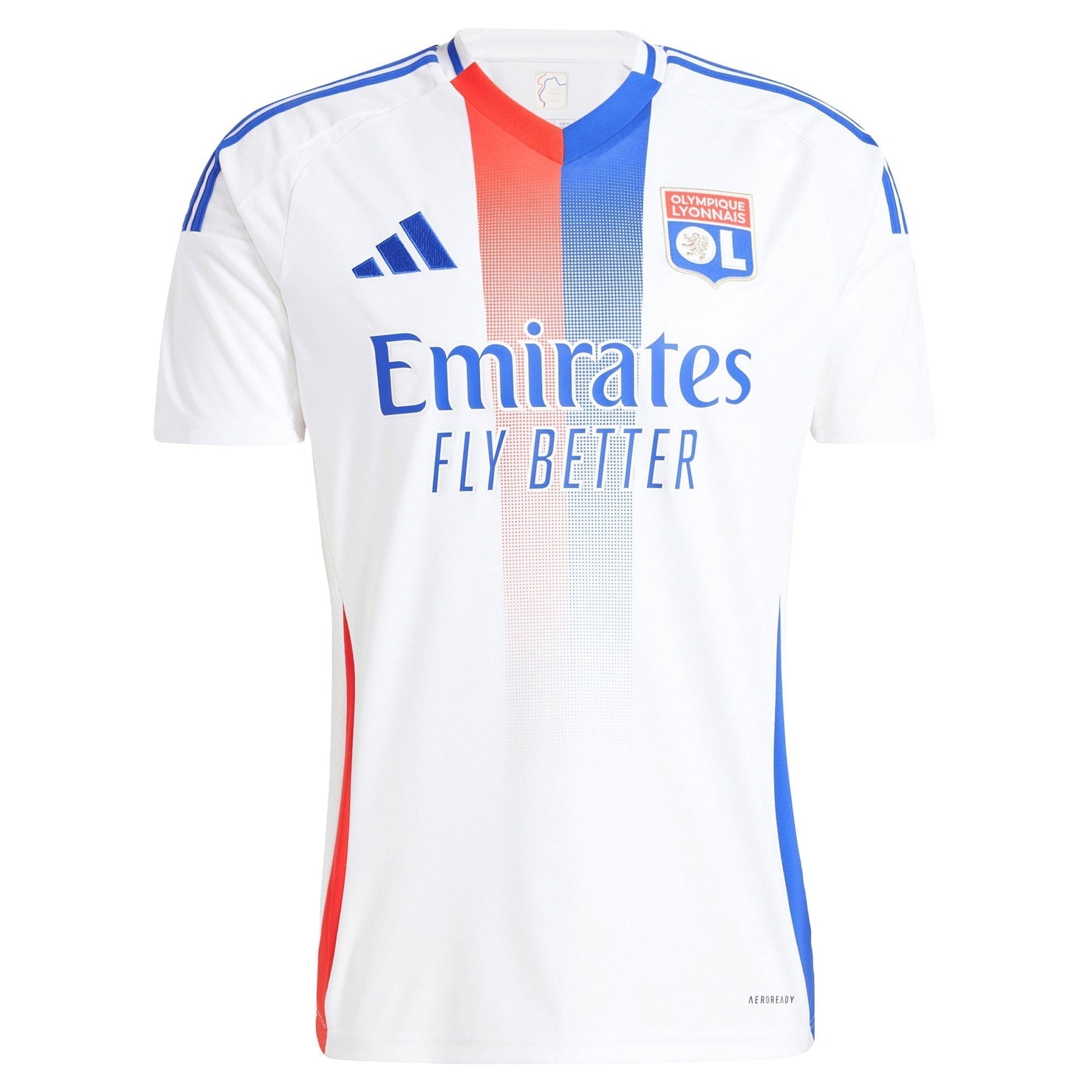 Olympique Lyon Home Shirt 2024-25 Custom Soccer Shirt - White