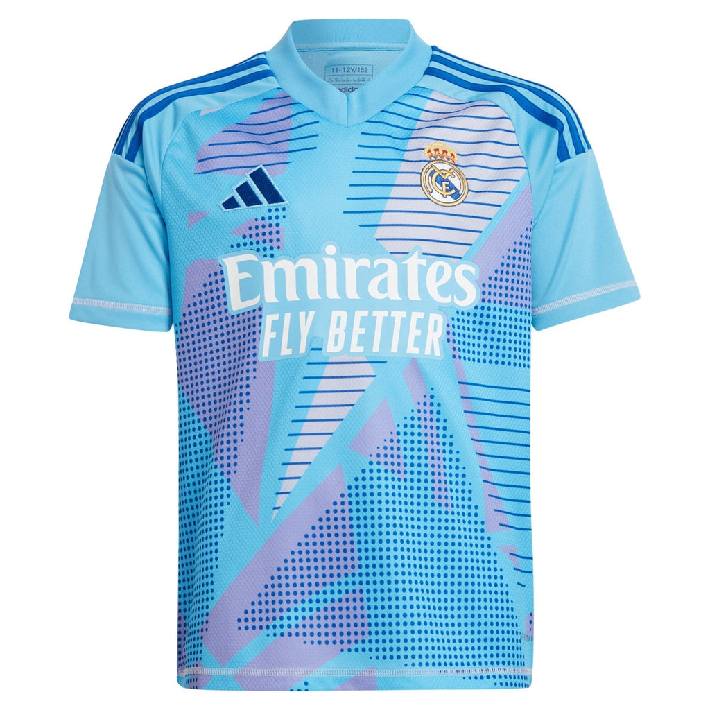 Real Madrid Home Goalkeeper Shirt 2024-25 - Kids Custom Soccer Shirt - Blue