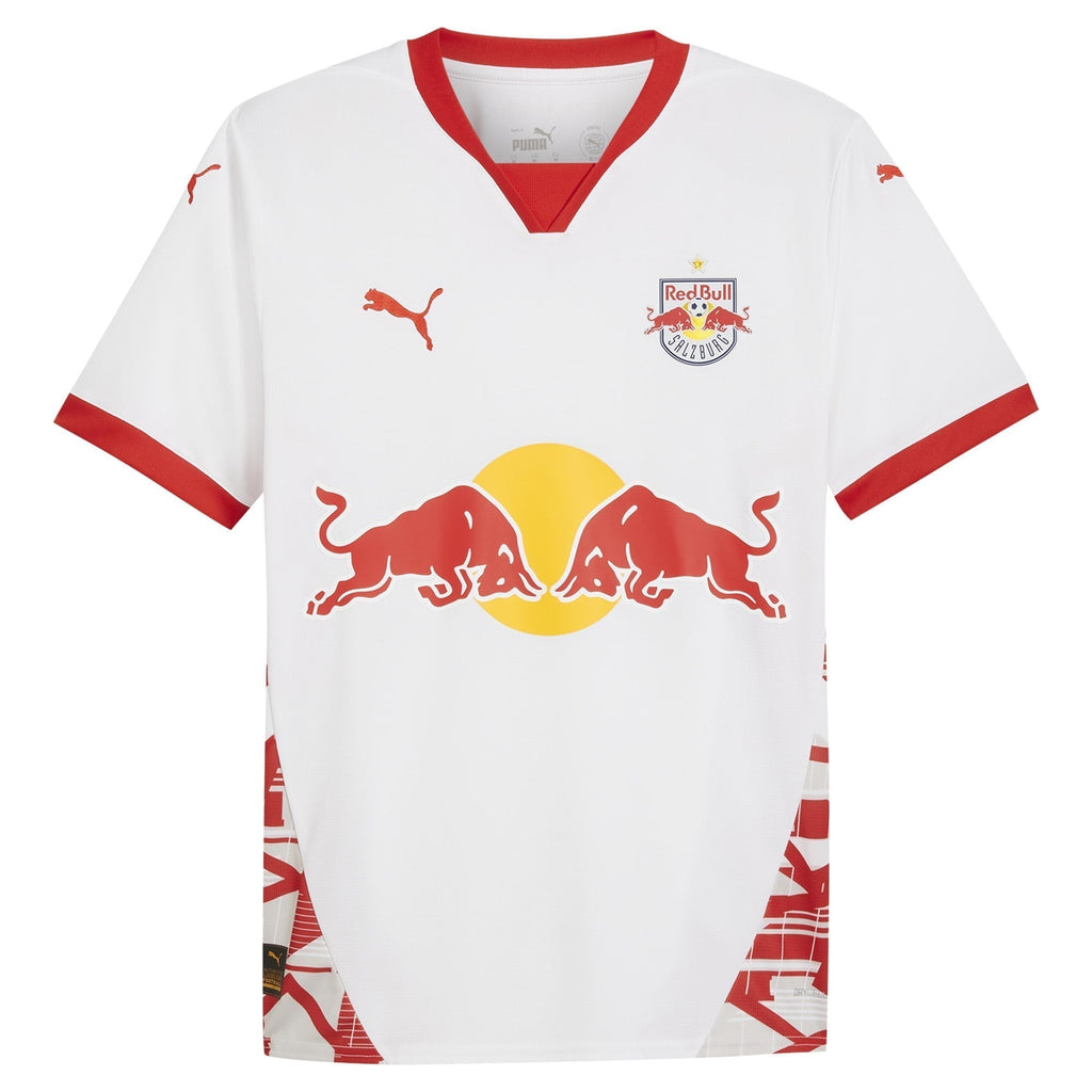Red Bull Salzburg Home Shirt 2024-25 Custom Soccer Shirt - White