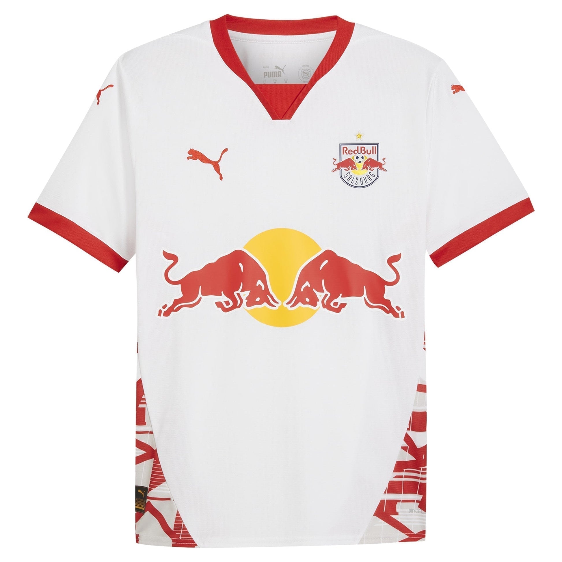 Red Bull Salzburg Home Shirt 2024-25 Custom Soccer Shirt - White