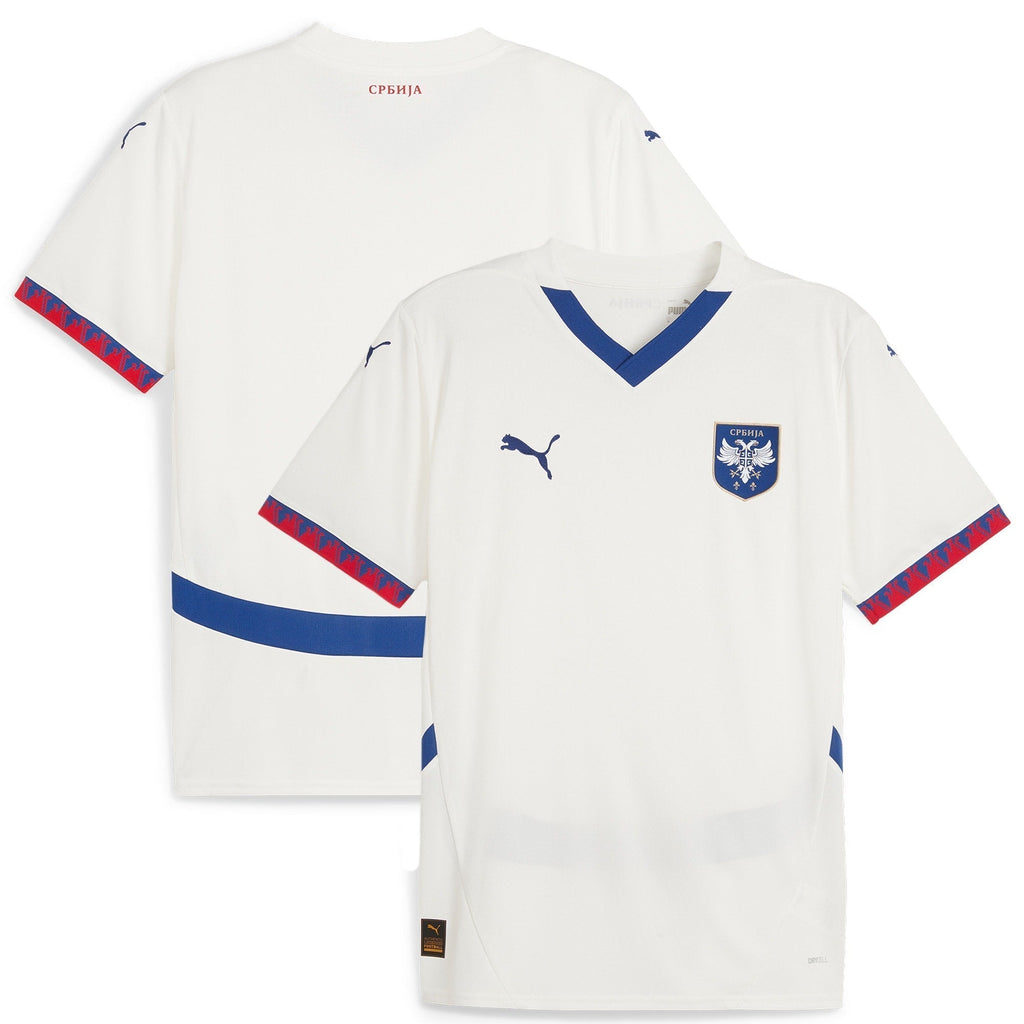 Serbia Away Shirt 2024-25 Custom Soccer Shirt - White
