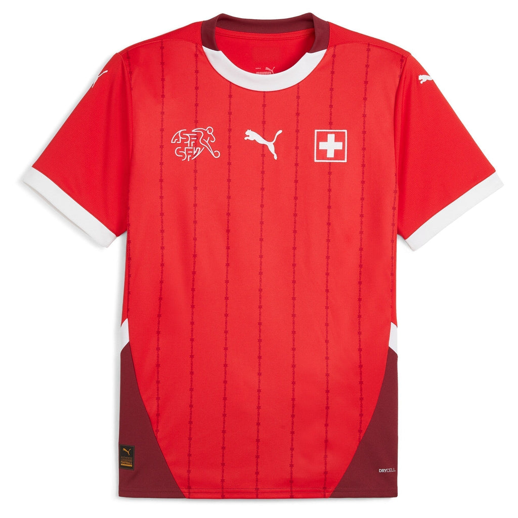 Switzerland Home Shirt 2024 Custom Soccer Shirt - Red