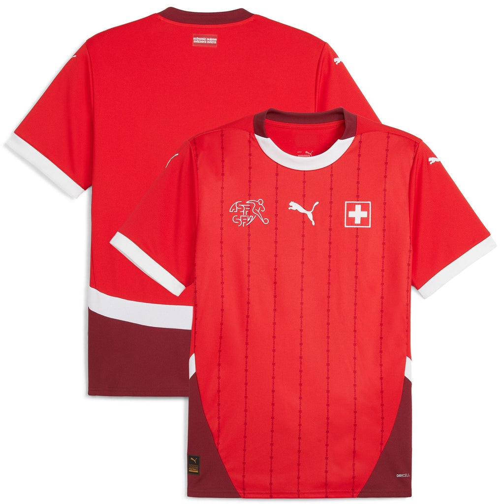 Switzerland Home Shirt 2024 Custom Soccer Shirt - Red