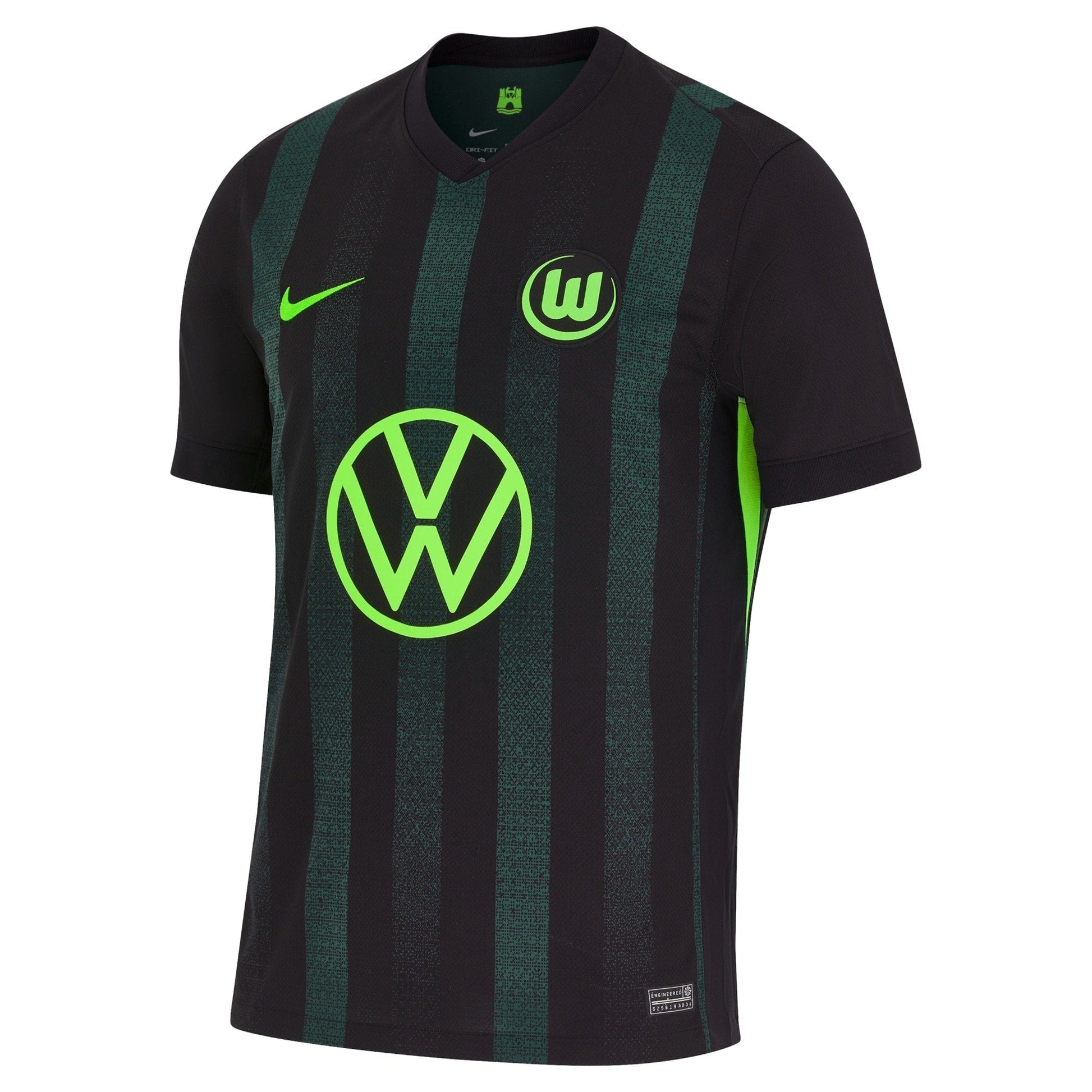 VfL Wolfsburg Away Stadium Shirt - 2024-25 Custom Soccer Shirt - Black